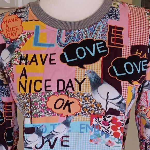 Marcus Lupfer Have a Nice Day Sweatshirt Y2K - Picture 2 of 12